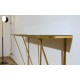Console Table Art. 1065 - Brass Structure - Crystal Top