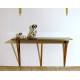 Console Table Art. 1065 - Brass Structure - Crystal Top