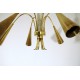 Lampada da Soffitto Originale 1950 - Art. 1728 - 6 DIFFUSORI - Ottone / Metallo