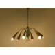 Lampada da Soffitto Originale 1950 - Art. 1728 - 6 DIFFUSORI - Ottone / Metallo