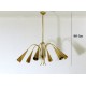 Lampada da Soffitto Originale 1950 - Art. 1728 - 6 DIFFUSORI - Ottone / Metallo