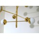 Ceiling Lamp - Art. 1729 - 12 GLASS DIFFUSERS - Brass / Opal Glass