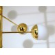Ceiling Lamp - Art. 1729 - 12 GLASS DIFFUSERS - Brass / Opal Glass