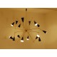 Ceiling Lamp - Art. 1730 - 16 DIFFUSERS Articulated - Brass / Metal