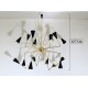 Ceiling Lamp - Art. 1730 - 16 DIFFUSERS Articulated - Brass / Metal