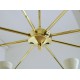 Ceiling Lamp Art. 1731 - 8 DIFFUSERS Double Cone Articulated - Brass / Metal
