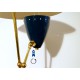 Lampada da Tavolo, Art. 1015, Ottone / Metallo - Colore BLU