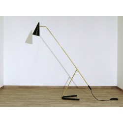 Lampada da Terra, Art. 1734 - DECORAZIONE A MANO - Ottone