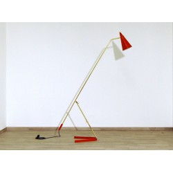 Lampada da Terra, Art. 1742 - DECORAZIONE A MANO - Ottone