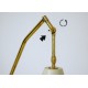 Floor Lamp Art. 1735, 1 DIFFUSER - ARTICULATED ARM - Brass / Metal / Marble