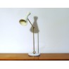 Table Lamp, Art. 1016, Brass / Metal - WHITE Color
