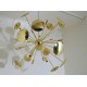 Ceiling Lamp Mod. SPUTNIK Petals / Discs - Art. 1741 - 16 DIFFUSERS - Brass