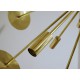Ceiling Lamp Mod. SPUTNIK Petals / Discs - Art. 1741 - 16 DIFFUSERS - Brass
