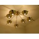 Lampada da Soffitto Art. 1743, 7 DIFFUSORI - Ottone / Metallo