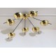 Ceiling Lamp Art. 1743, 7 DIFFUSERS - Brass / Metal / Opal Glass