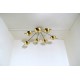 Ceiling Lamp Art. 1743, 7 DIFFUSERS - Brass / Metal / Opal Glass