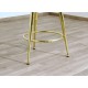Velvet Stool - Art. 1744 - Structure Brass - PINK Color