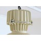 Industrial Suspension Lamp 1960s - Art. 1749 - Aluminum / Metal - Restored - WHITE Color