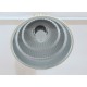 Industrial Suspension Lamp 1960s - Art. 1749 - Aluminum / Metal - Restored - WHITE Color