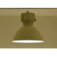 Industrial Suspension Lamp 1960s - Art. 1749 - Aluminum / Metal - Restored - WHITE Color