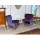 Poltroncina in Velluto Art. 1056 - 100 % Cotone - Colore Blu
