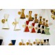 Applique Double Cone Art. 1722 - 2 DIFFUSERS - Brass / Metal