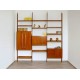 TEAK Bookcase with Folding Desk - Art. 1752 - Made in Italy 1970