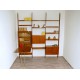 TEAK Bookcase with Folding Desk - Art. 1752 - Made in Italy 1970