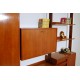TEAK Bookcase with Folding Desk - Art. 1752 - Made in Italy 1970