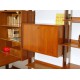 TEAK Bookcase with Folding Desk - Art. 1752 - Made in Italy 1970