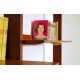 TEAK Bookcase with Folding Desk - Art. 1752 - Made in Italy 1970