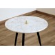 SET of 2 Coffee Tables Art. 1745 / 1746 - White Marble Top - Metal Structure