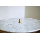 SET of 2 Coffee Tables Art. 1745 / 1746 - White Marble Top - Metal Structure