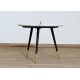 SET of 2 Coffee Tables Art. 1745 / 1746 - White Marble Top - Metal Structure