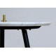 SET di 2 Tavolini Art. 1745 / 1746 - Piano in Marmo Bianco - Struttura in Metallo