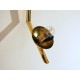 Applique Art. 1321 - Opal Glass Sphere - Brass