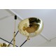 Ceiling Lamp Art. 1804 - 6 DIFFUSERS Articulated - Brass / Metal