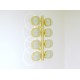 Wall / Ceiling Lamp Art. 1769 - 8 DIFFUSERS Opal Glass - Brass Structure
