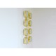 Wall / Ceiling Lamp Art. 1769 - 8 DIFFUSERS Opal Glass - Brass Structure