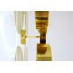 Wall / Ceiling Lamp Art. 1769 - 8 DIFFUSERS Opal Glass - Brass Structure