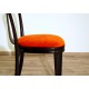 4 Original Chairs 1950s - Art. 1805 - RED Velvet - Wood Structure