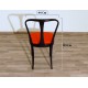 4 Original Chairs 1950s - Art. 1805 - RED Velvet - Wood Structure