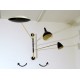 Lampada da Parete Art. 1807 - 3 DIFFUSORI Snodati con BRACCIO ARTICOLATO - Struttura in Ottone