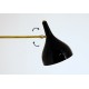 Wall Lamp Art. 1807 - 3 DIFFUSERS with ARTICULATED ARM - Brass structure