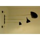 Lampada da Parete Art. 1807 - 3 DIFFUSORI Snodati con BRACCIO ARTICOLATO - Struttura in Ottone
