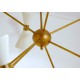 Ceiling Lamp Art. 1811 - 8 DIFFUSERS Articulated - Antiqued Brass - WHITE