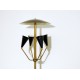 Floor Lamp, Art. 1018, 4 LAMPSHADES - Brass / Metal - BLACK Color
