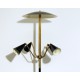 Floor Lamp, Art. 1018, 4 LAMPSHADES - Brass / Metal - BLACK Color