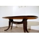 Mahogany wood dining table - Art. 1809 - Brass Inserts