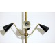 Floor Lamp, Art. 1018, 4 LAMPSHADES - Brass / Metal - BLACK Color